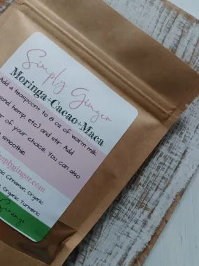 Cacao Moringa Maca Mix ll Organic Superfood Smoothie Mix