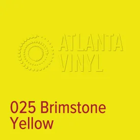 025 Brimstone Yellow Oracal 651 Adhesive Vinyl 24" Wholesale Bulk Roll