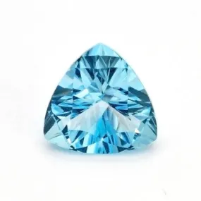 12mm Swiss Blue Topaz Concave Trillion