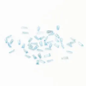 3x1.5x1mm A Aquamarine Tapered Baguettes