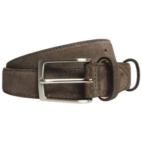 72 Smalldive Sartorial Slim Width Dark Brown Suede Belt