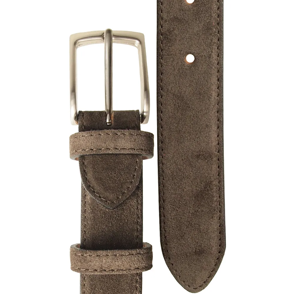 72 Smalldive Sartorial Slim Width Dark Brown Suede Belt