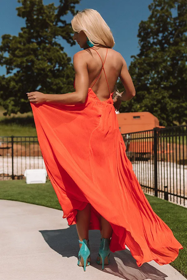 A Forever Kind Of Love Maxi In Tangerine