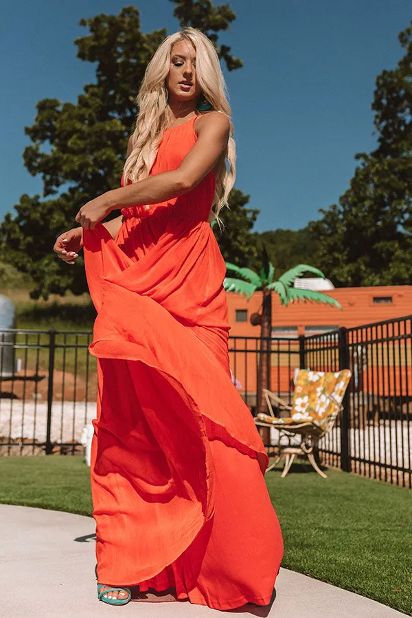 A Forever Kind Of Love Maxi In Tangerine