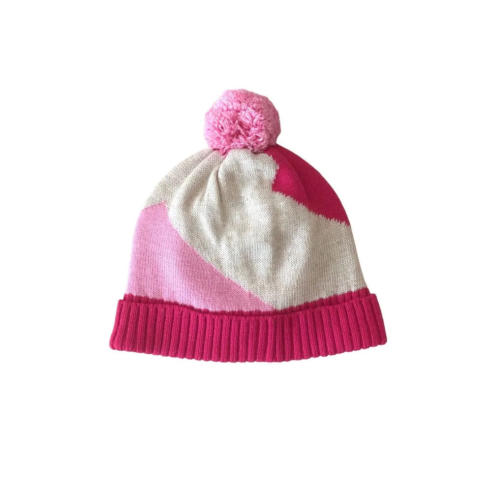 Acorn Kids: Stripes Beanie Pink Oatmeal Fuchsia