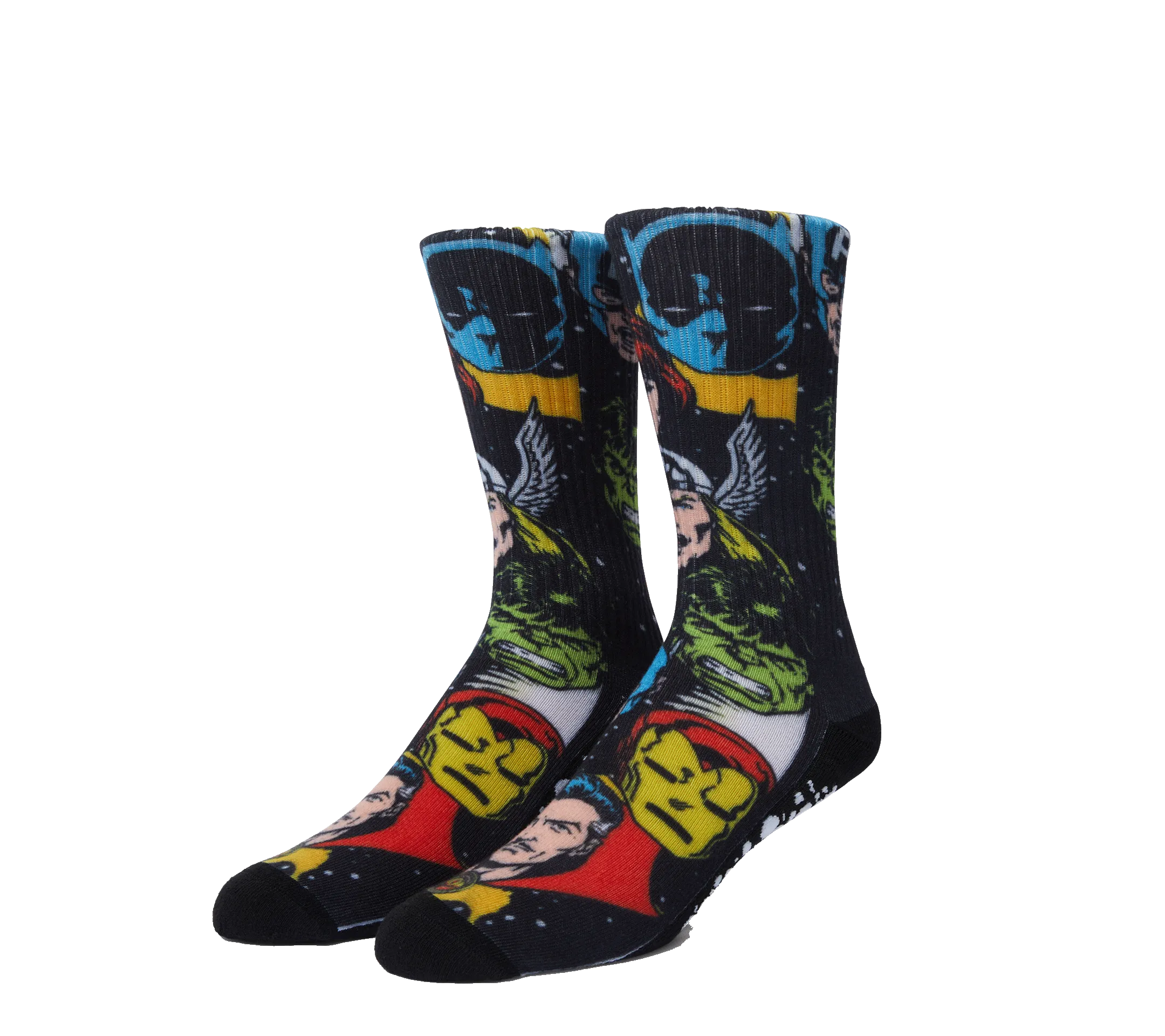 Avengers x HUF Galatic Heads Crew Sock