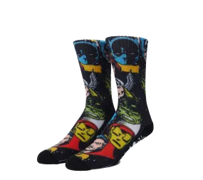 Avengers x HUF Galatic Heads Crew Sock