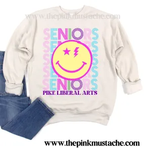 Bella Quality Soft Style Seniors Smiley Rocker Pike Liberal Arts Sweatshirt / Senior Gifts