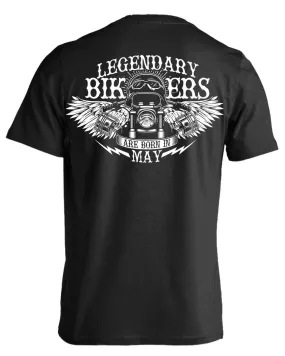 Bikers Born in May T-Shirt