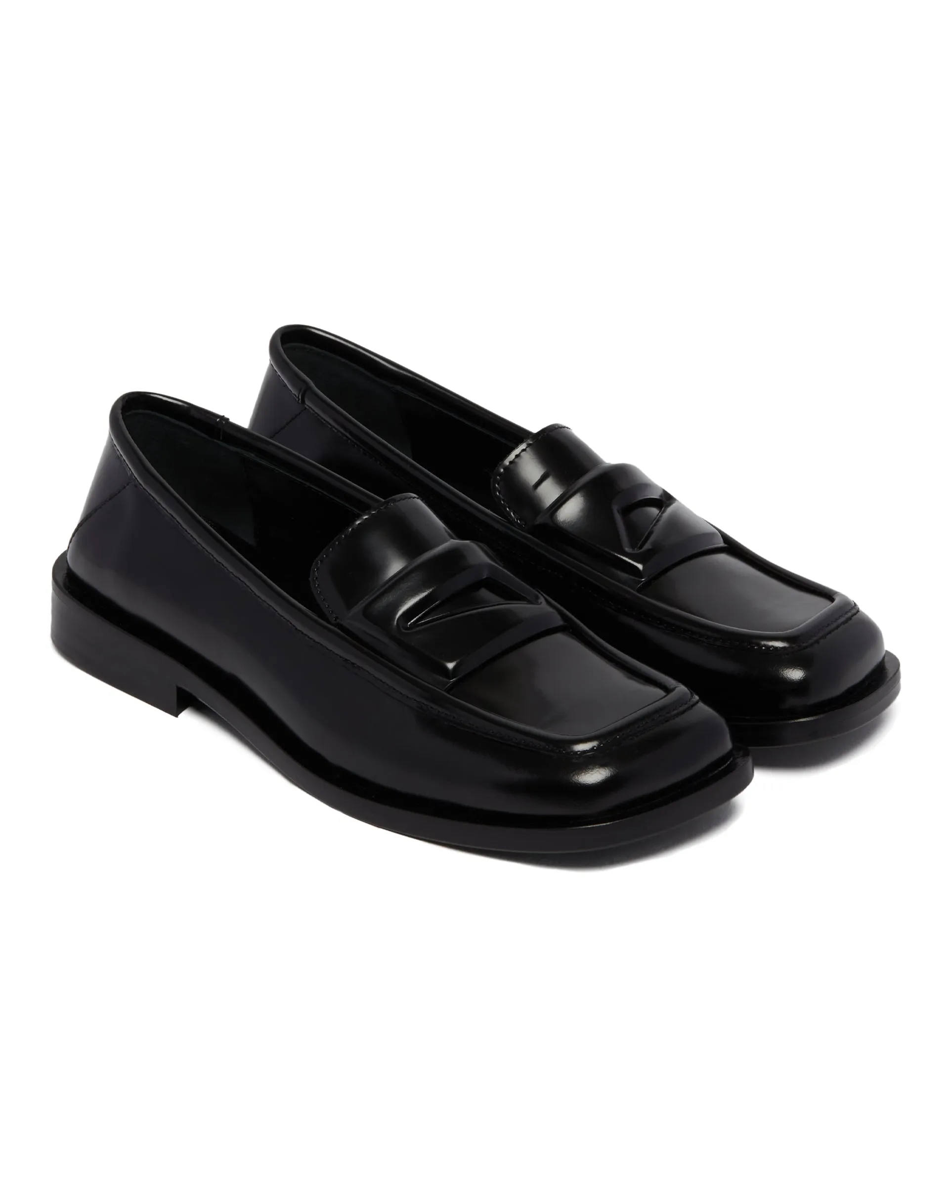 Black Leather Loafers