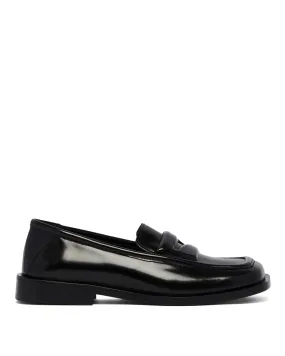 Black Leather Loafers