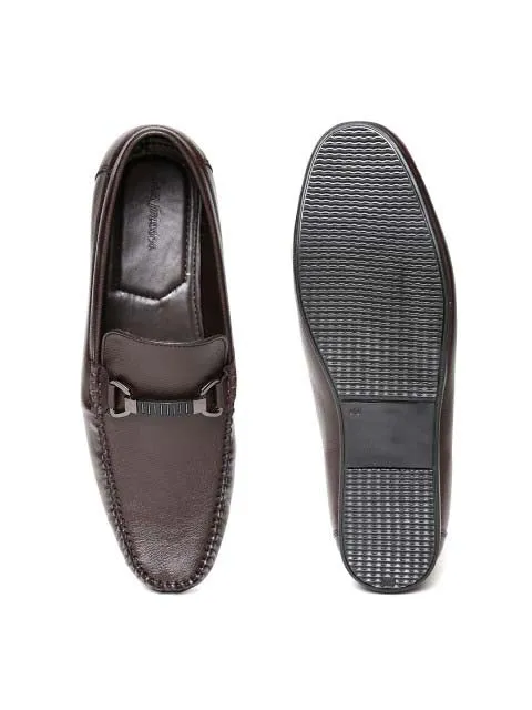 Brown Buckle Loafers