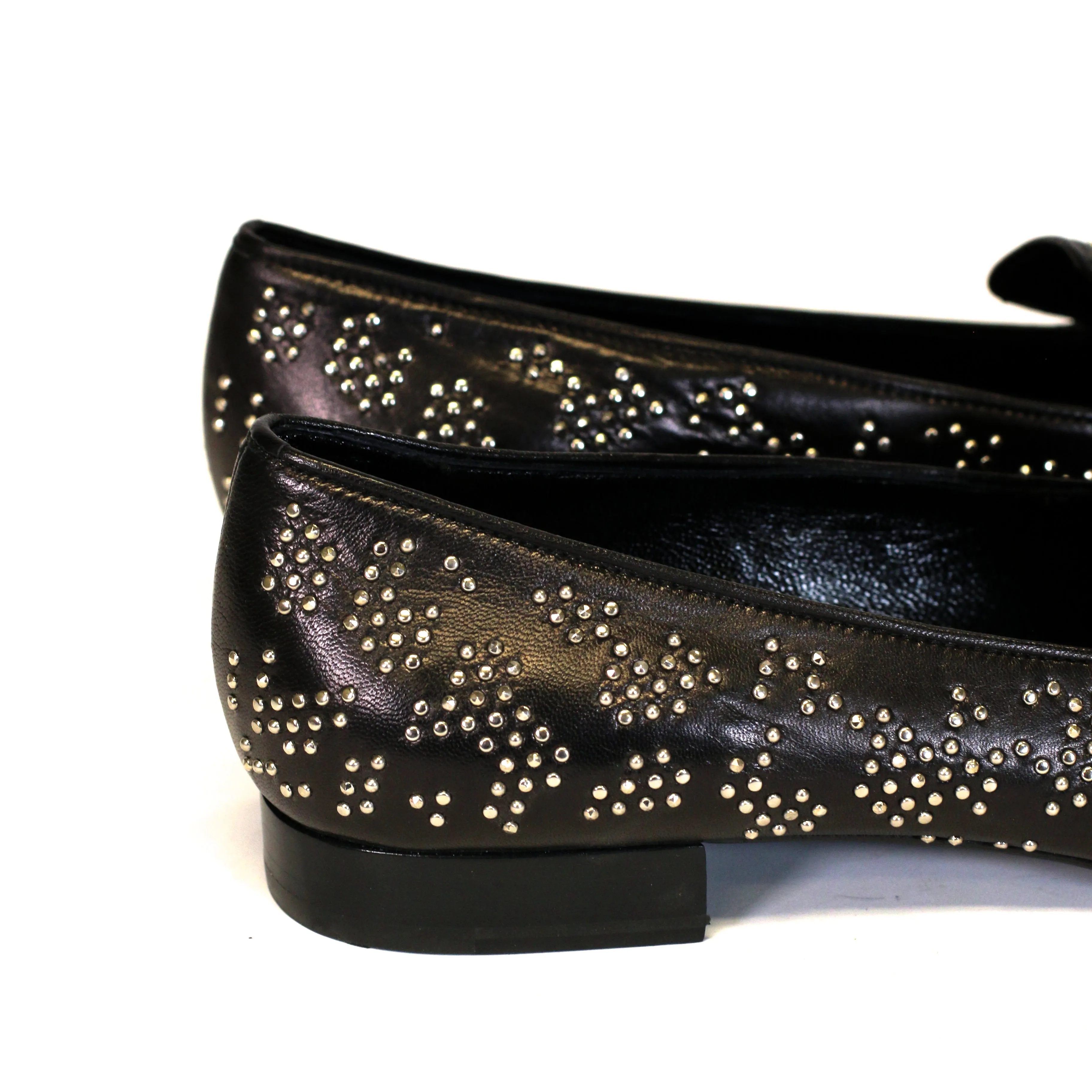 Calfskin Studded Loafers