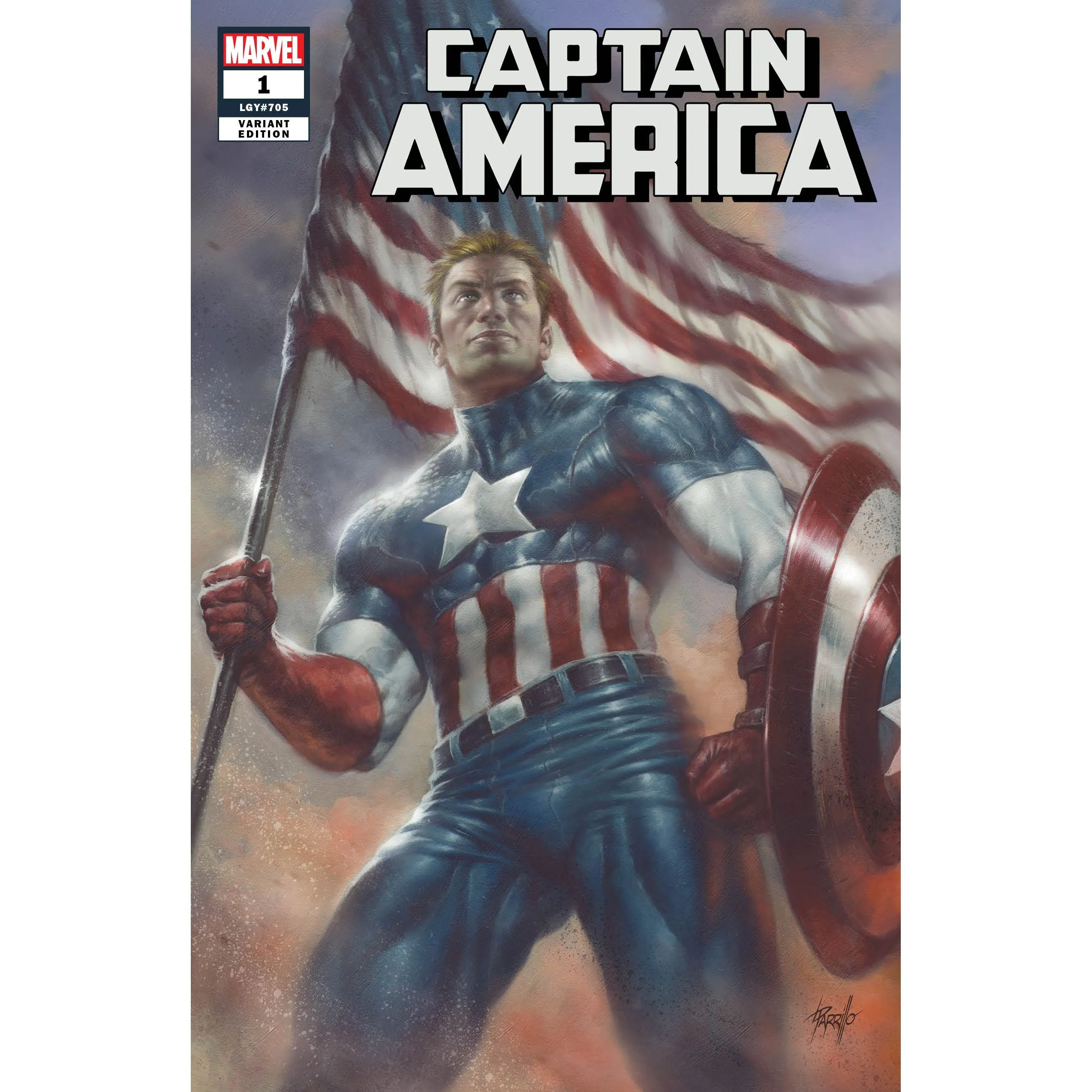 CAPTAIN AMERICA #1 UNKNOWN COMIC BOOKS EXCLUSIVE PARRILLO CVR A 7/4/2018