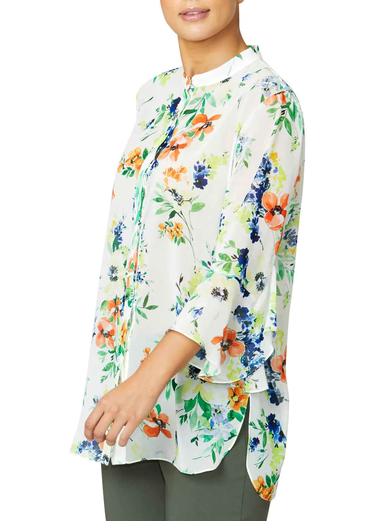 Carine Ivory Chiffon Shirt