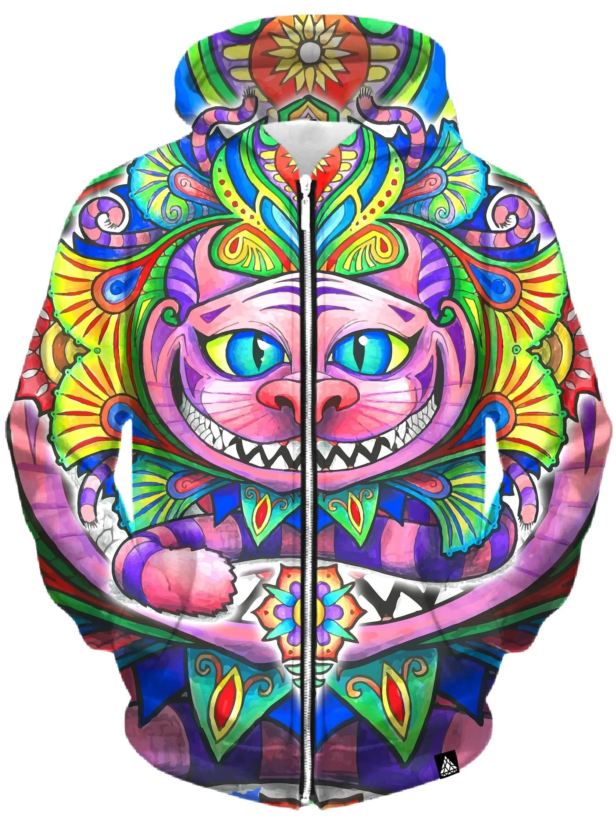 Cheshire Cat Unisex Zip-Up Hoodie