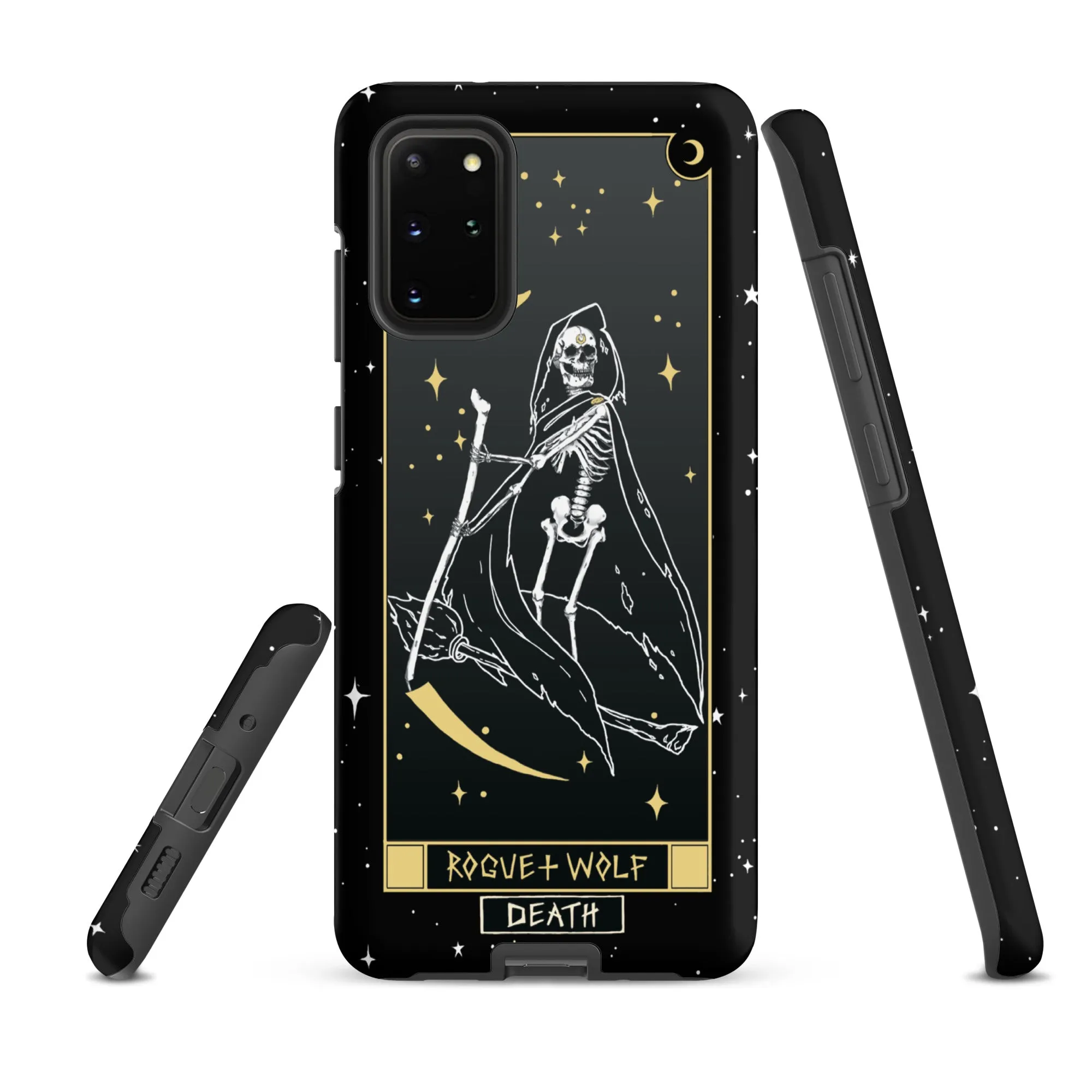 Death Tarot Tough Phone Case for Samsung - Witchy Shockproof Anti-scratch Goth Accessory Cover Occult Gothic Gifts