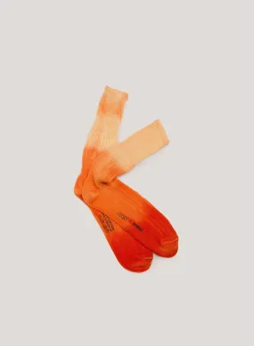 Dip Dye Sock Orange