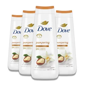 Dove - Body Wash Pampering Shea Butter & Warm Vanilla - 20 Oz - 4 Pack