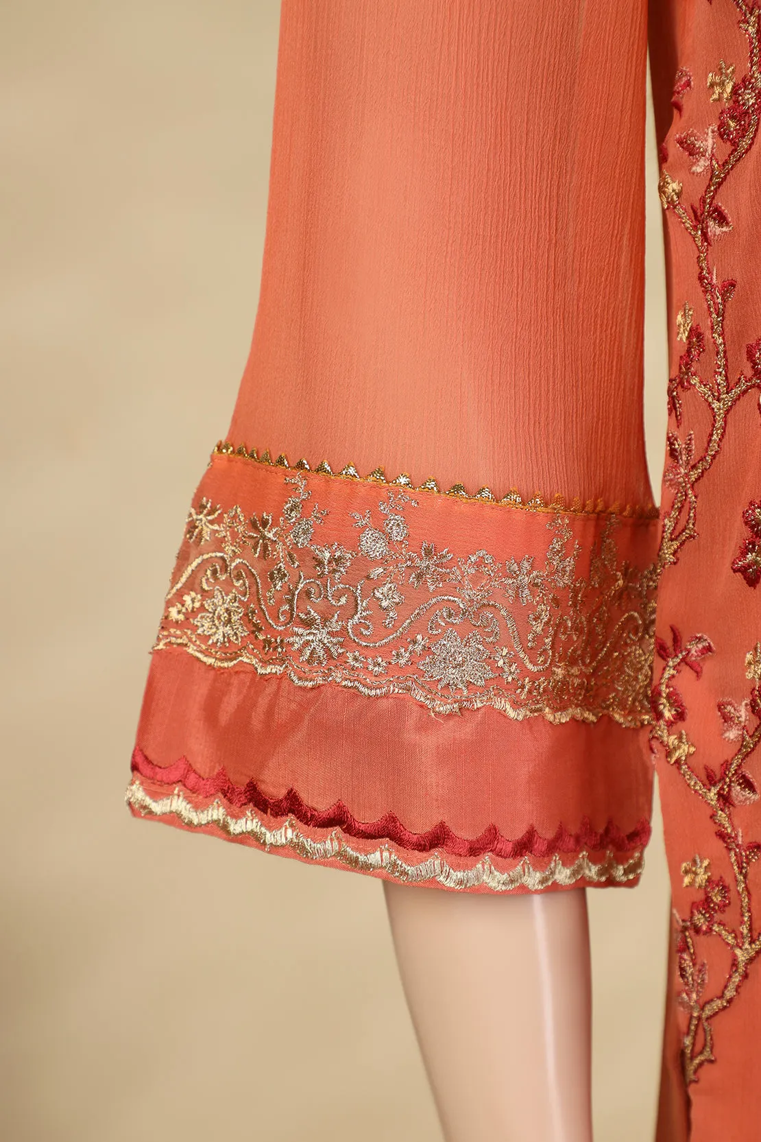 Embroidered Luxury Chiffon Stitched 3 Piece