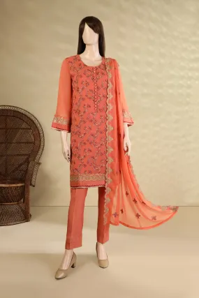 Embroidered Luxury Chiffon Stitched 3 Piece