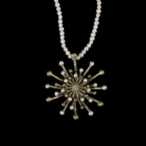 Firewheel Pendant - Pearls