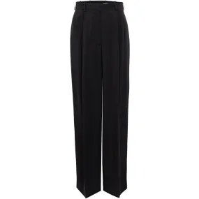 HIGH WAISTED TENCEL PANTS IN BLACK