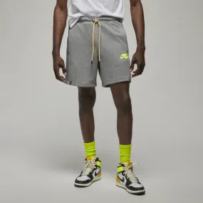 Jordan - Men - Jumpman Fleece Short - Carbon Heather/Volt