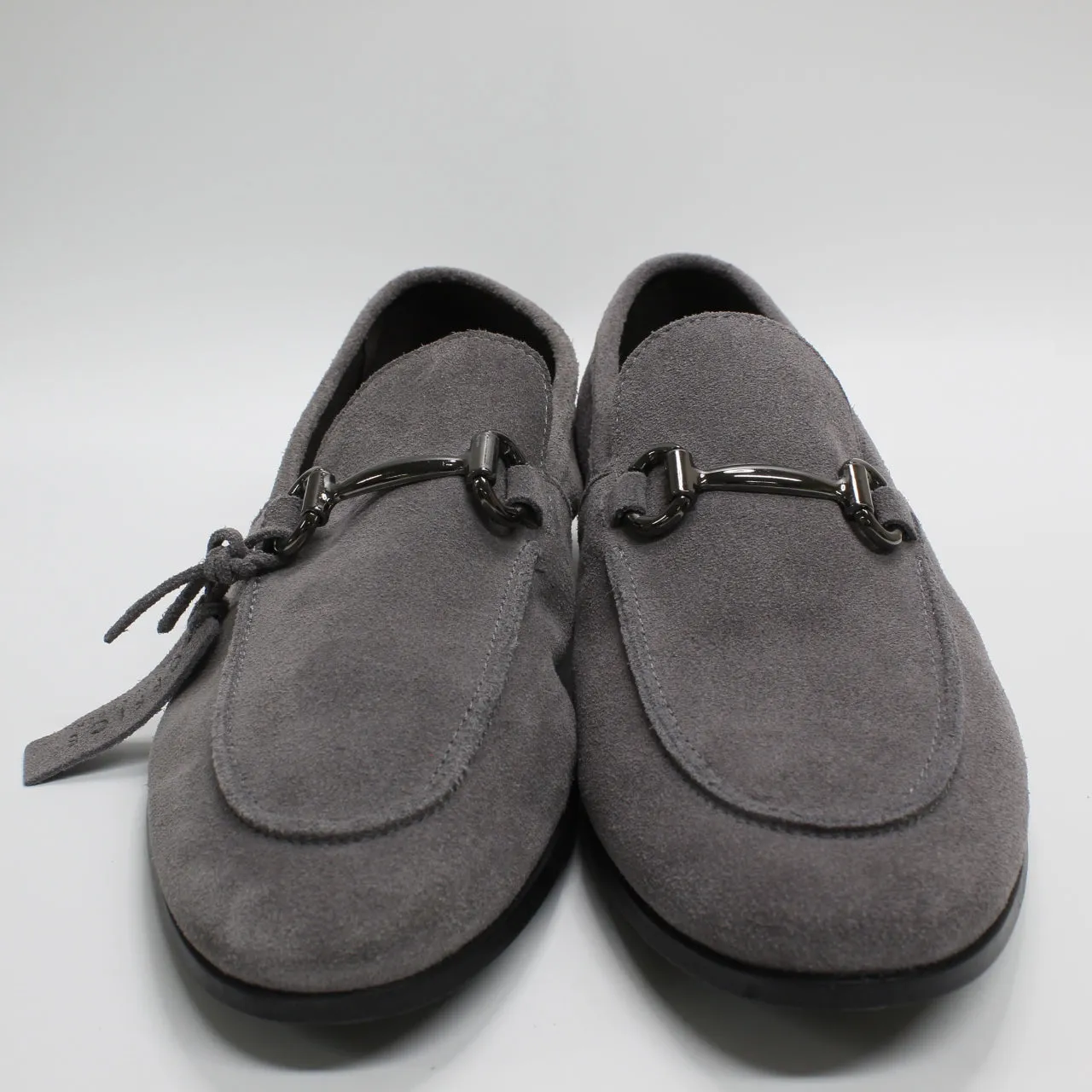 Mens Office Memming Loafers Grey Suede Uk Size 8