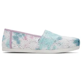 Multi Floral Design Slip Ons