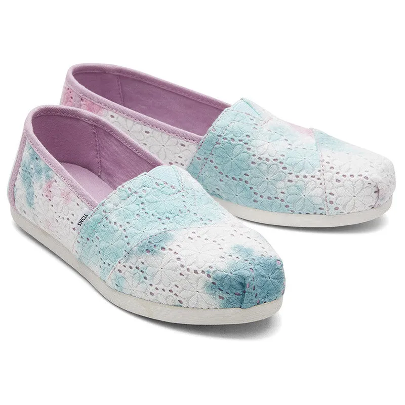 Multi Floral Design Slip Ons