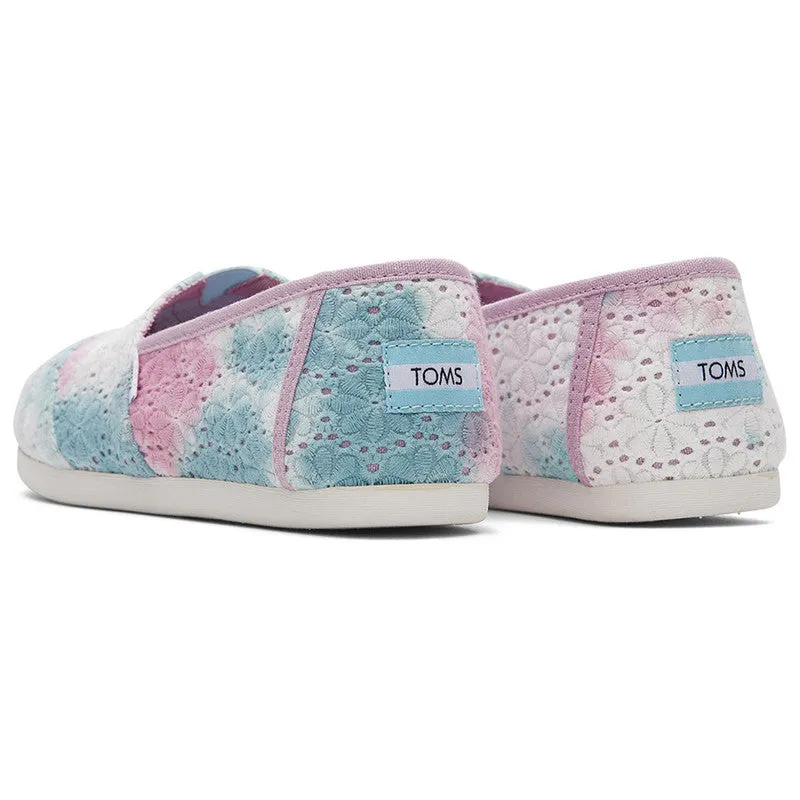 Multi Floral Design Slip Ons