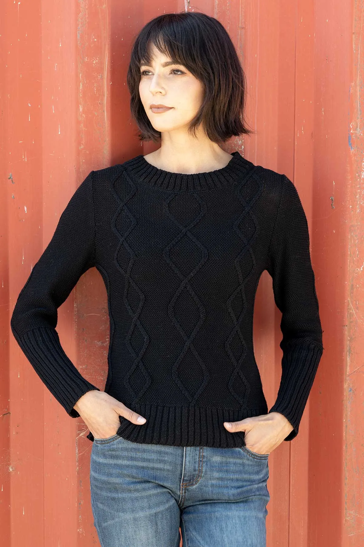 Organic Cotton Cable Pullover