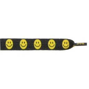 Printed Flat 3/8 - Smiley Face (12 Pair Pack) Shoelaces