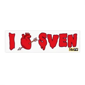 "I Heart Sven" Svengoolie® Bumper Sticker