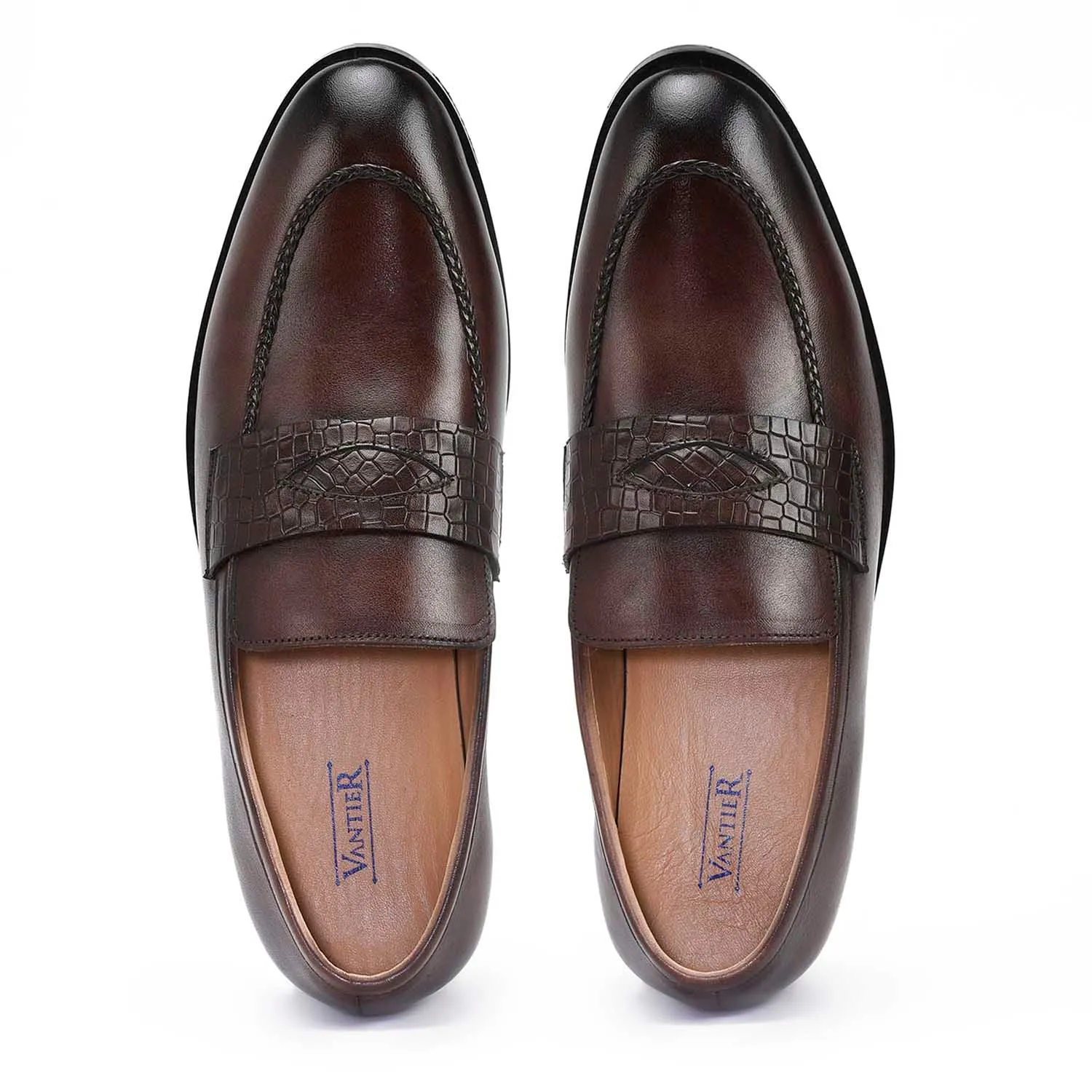 Romanian Coffee Penny Loafers